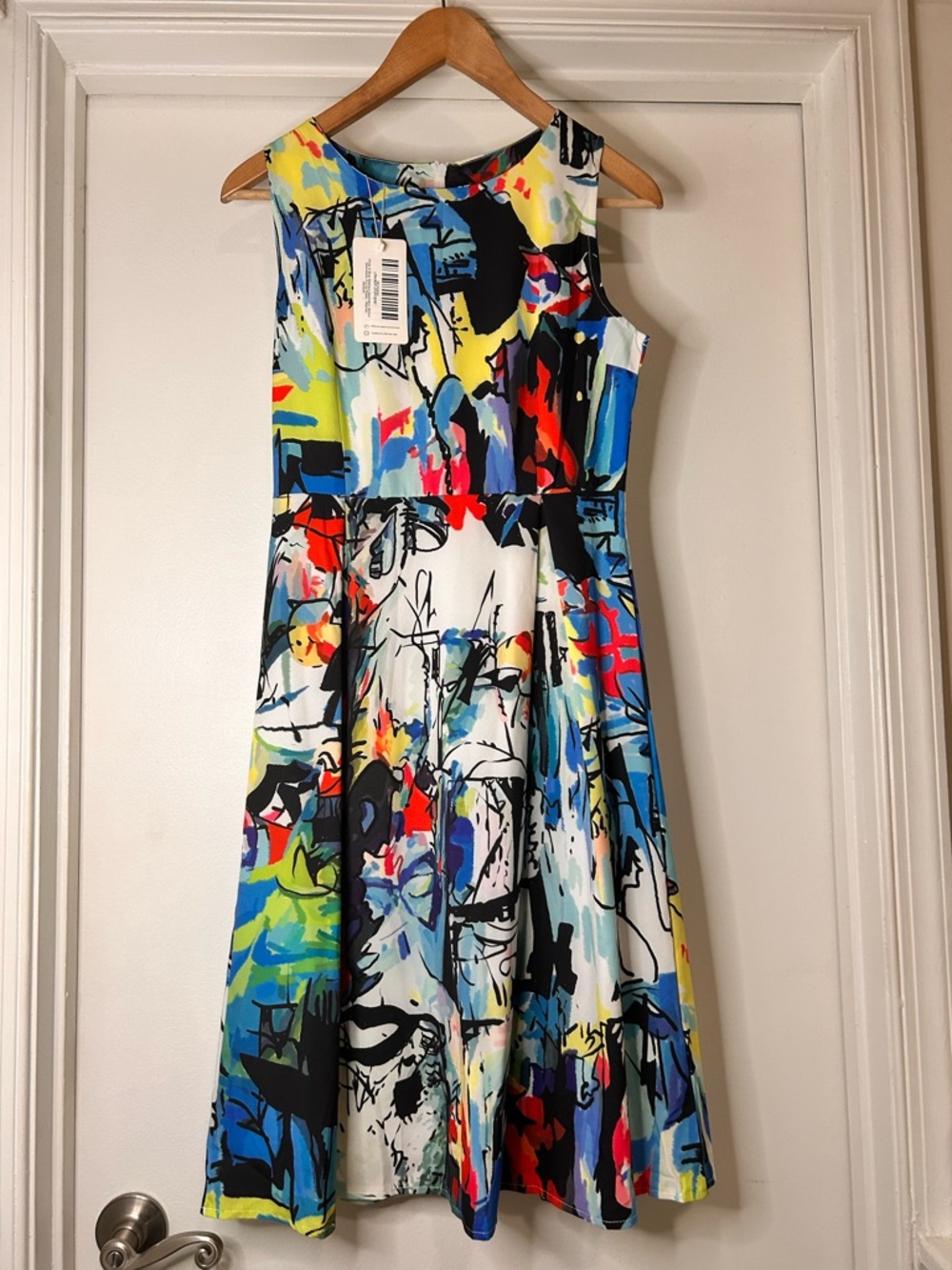 Sucrefas Multicolored Abstract Sleeveless Dress - Size Medium - Picture 5 of 14